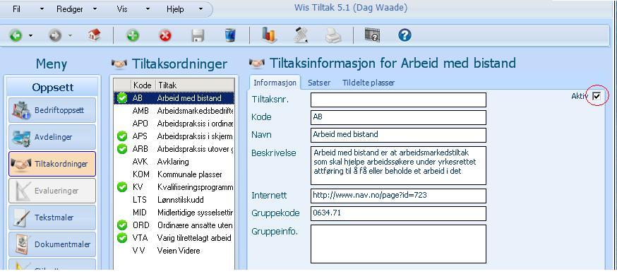 Tiltaksordninger