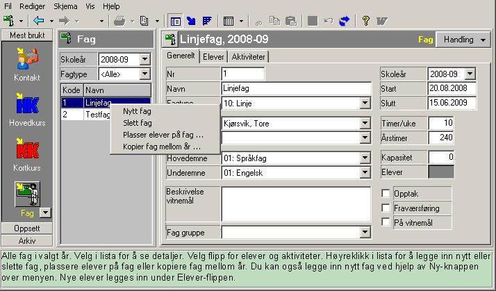 Kopiere fag