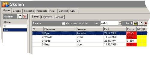 Wis Skole sjekk personnr